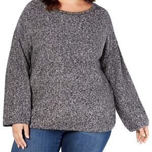 Style & Co. Ribbed Knit Crewneck Sweater-1X